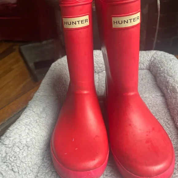 Size 10 US 9 UK toddler girl boots pink Hunters - Picture 2 of 2
